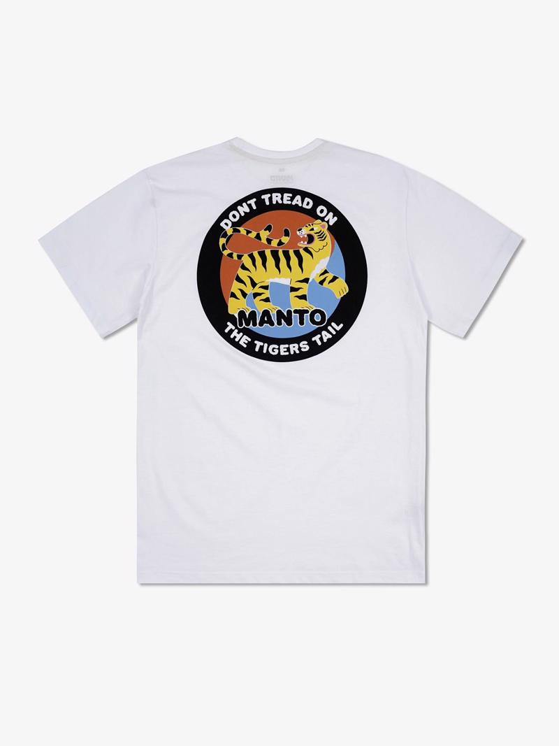 MANTO tigers tail tshirt - white